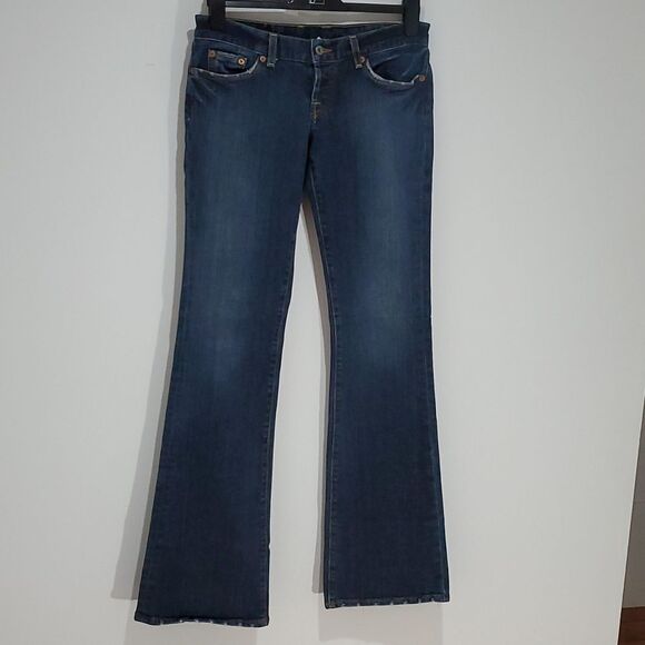 Lucky Lil' Maggy dungarees 28x34 size 6 boot cut jeans - Picture 1 of 7